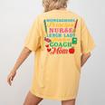 Cute Principal Nurse Lunch Lady Teacher Coach Homeschool Mom Women's Comfort Colors T-Shirt Back Print Mustard