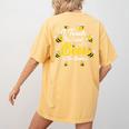Cute I Teach The Cutest Bees In The Beehive Teacher's Day For Men Women Kids Women's Comfort Colors T-Shirt Back Print Mustard