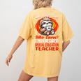 What Day Is Today Retired Special Education Teacher Women's Comfort Colors T-Shirt Back Print Mustard What Day Is Today Retired Special Education Teacher Women's Comfort Colors T-Shirt Back Print Mustard