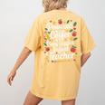 Daycare Provider Infant Teacher Quotes Toddler Teaching Women's Comfort Colors T-Shirt Back Print Mustard