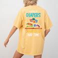 Daycare Provider Master Of Diapers Childcare Teacher Women's Comfort Colors T-Shirt Back Print Mustard Daycare Provider Master Of Diapers Childcare Teacher Women's Comfort Colors T-Shirt Back Print Mustard
