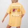 Dear Teacher Bestie You'Re Totally My Jam Shirt Kids Women's Comfort Colors T-Shirt Back Print Mustard Dear Teacher Bestie You'Re Totally My Jam Shirt Kids Women's Comfort Colors T-Shirt Back Print Mustard