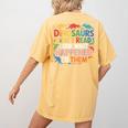 Dinosaurs Didnt Read Look What Happened To Them Cute Teacher Women's Comfort Colors T-Shirt Back Print Mustard Dinosaurs Didnt Read Look What Happened To Them Cute Teacher Women's Comfort Colors T-Shirt Back Print Mustard