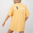 Disney Mickey Mouse Thumbs Up Best Teacher Ever Teacher Women's Comfort Colors T-Shirt Back Print Mustard