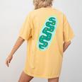 DIY Mitochondria Costume Biology Teacher Halloween Women's Comfort Colors T-Shirt Back Print Mustard