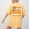 I Don't Need A Costume I'm Math Teacher Costume Halloween Men Women Women's Comfort Colors T-Shirt Back Print Mustard