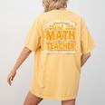 I Don't Need A Costume I'm A Math Teacher Halloween Women's Comfort Colors T-Shirt Back Print Mustard I Don't Need A Costume I'm A Math Teacher Halloween Women's Comfort Colors T-Shirt Back Print Mustard