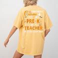 I Don't Need A Costume I'm A Pre-K Teacher Halloween Men Women Women's Comfort Colors T-Shirt Back Print Mustard