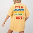 Drawing Art Artist Teacher It’s A Good Day To Make Some Art Women's Comfort Colors T-Shirt Back Print Mustard Drawing Art Artist Teacher It’s A Good Day To Make Some Art Women's Comfort Colors T-Shirt Back Print Mustard