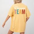 Dream Team Last Day Of School Back To School Teacher Kids Women's Comfort Colors T-Shirt Back Print Mustard Dream Team Last Day Of School Back To School Teacher Kids Women's Comfort Colors T-Shirt Back Print Mustard