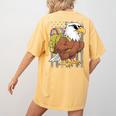Eagle First Day Of School Teacher Back To School Eagle Women's Comfort Colors T-Shirt Back Print Mustard