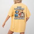 Easily Distracted By Cats & History Teacher Women Men Women's Comfort Colors T-Shirt Back Print Mustard Easily Distracted By Cats & History Teacher Women Men Women's Comfort Colors T-Shirt Back Print Mustard