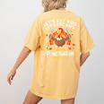 Lets Eat Kids Punctuation Saves Lives Thanksgiving Teacher Women's Comfort Colors T-Shirt Back Print Mustard Lets Eat Kids Punctuation Saves Lives Thanksgiving Teacher Women's Comfort Colors T-Shirt Back Print Mustard