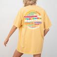 Educators Special Ed Teacher Special Education Dream Team Women's Comfort Colors T-Shirt Back Print Mustard