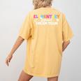 Elementary Squad Dream Team Teacher Student Back To School Women's Comfort Colors T-Shirt Back Print Mustard Elementary Squad Dream Team Teacher Student Back To School Women's Comfort Colors T-Shirt Back Print Mustard