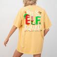 Elf Squad Pre-k Teacher Christmas Child Xmas Women's Comfort Colors T-Shirt Back Print Mustard Elf Squad Pre-k Teacher Christmas Child Xmas Women's Comfort Colors T-Shirt Back Print Mustard