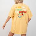 Emotional Intelligence Quote For School Counselor Teacher Women's Comfort Colors T-Shirt Back Print Mustard Emotional Intelligence Quote For School Counselor Teacher Women's Comfort Colors T-Shirt Back Print Mustard