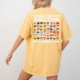 ESL Teacher All Are Welcome Here For Worlds Virtual Teachers Women's Comfort Colors T-Shirt Back Print Mustard ESL Teacher All Are Welcome Here For Worlds Virtual Teachers Women's Comfort Colors T-Shirt Back Print Mustard
