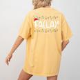 FA LA8 Christmas Santa Fa La Math Teacher Men Women Women's Comfort Colors T-Shirt Back Print Mustard FA LA8 Christmas Santa Fa La Math Teacher Men Women Women's Comfort Colors T-Shirt Back Print Mustard