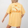 Fab Boo Lous 5th Grade Teacher Retro Ghost Spooky Halloween Women's Comfort Colors T-Shirt Back Print Mustard
