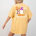 Fab Boo Lous Infant Teacher Halloween Costume Women's Comfort Colors T-Shirt Back Print Mustard Fab Boo Lous Infant Teacher Halloween Costume Women's Comfort Colors T-Shirt Back Print Mustard