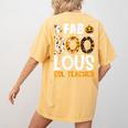 Faboolous ESL ESOL Teacher Spooky Teacher Halloween Costume For Men Women Women's Comfort Colors T-Shirt Back Print Mustard Faboolous ESL ESOL Teacher Spooky Teacher Halloween Costume For Men Women Women's Comfort Colors T-Shirt Back Print Mustard