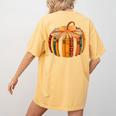 Fall Book Halloween Costume Autumn Pumpkin Teacher Kids Women's Comfort Colors T-Shirt Back Print Mustard Fall Book Halloween Costume Autumn Pumpkin Teacher Kids Women's Comfort Colors T-Shirt Back Print Mustard