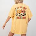 Fall In Love With Learning Teacher Retro Thanksgiving Women's Comfort Colors T-Shirt Back Print Mustard Fall In Love With Learning Teacher Retro Thanksgiving Women's Comfort Colors T-Shirt Back Print Mustard