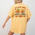 Fall In Love With Learning Teacher Student Autumn Pumpkin Women's Comfort Colors T-Shirt Back Print Mustard Fall In Love With Learning Teacher Student Autumn Pumpkin Women's Comfort Colors T-Shirt Back Print Mustard