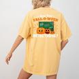 Are You Fall O Ween Directions Halloween Teacher Retro Women's Comfort Colors T-Shirt Back Print Mustard Are You Fall O Ween Directions Halloween Teacher Retro Women's Comfort Colors T-Shirt Back Print Mustard