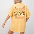 Are You Fall O Ween Directions Teacher Halloween Dog Ghost Women's Comfort Colors T-Shirt Back Print Mustard Are You Fall O Ween Directions Teacher Halloween Dog Ghost Women's Comfort Colors T-Shirt Back Print Mustard