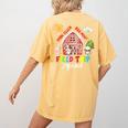 Farm Field Trip Squad Field Day 2025 Teachers Students Women's Comfort Colors T-Shirt Back Print Mustard