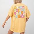 In My Fifth Grade Era 5th Grade Era Teacher Back To School Women's Comfort Colors T-Shirt Back Print Mustard