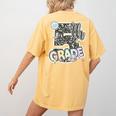 First Day Of Fifth Grade Composition Notebook Teacher Women's Comfort Colors T-Shirt Back Print Mustard