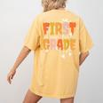 First Grade Dream Retro Team Fall Halloween Spooky Teachers Women's Comfort Colors T-Shirt Back Print Mustard First Grade Dream Retro Team Fall Halloween Spooky Teachers Women's Comfort Colors T-Shirt Back Print Mustard