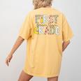First Grade Dream Team Back To School 1st Grade Teacher Women's Comfort Colors T-Shirt Back Print Mustard First Grade Dream Team Back To School 1st Grade Teacher Women's Comfort Colors T-Shirt Back Print Mustard