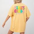 First Grade Team Teacher Back To School 1st Grade Squad Kids Women's Comfort Colors T-Shirt Back Print Mustard First Grade Team Teacher Back To School 1st Grade Squad Kids Women's Comfort Colors T-Shirt Back Print Mustard