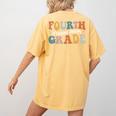 Fourth Grade Dream Team 4th Grade Teacher Back To School Women's Comfort Colors T-Shirt Back Print Mustard Fourth Grade Dream Team 4th Grade Teacher Back To School Women's Comfort Colors T-Shirt Back Print Mustard