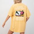 Front Office Teacher Admin Meaning School Secretary Women's Comfort Colors T-Shirt Back Print Mustard Front Office Teacher Admin Meaning School Secretary Women's Comfort Colors T-Shirt Back Print Mustard