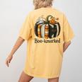 Fun Fall Book Lover Cute Teacher Student Halloween Women's Comfort Colors T-Shirt Back Print Mustard Fun Fall Book Lover Cute Teacher Student Halloween Women's Comfort Colors T-Shirt Back Print Mustard