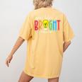Your Future Is Bright Educator Teacher Student Women's Comfort Colors T-Shirt Back Print Mustard Your Future Is Bright Educator Teacher Student Women's Comfort Colors T-Shirt Back Print Mustard