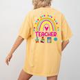 Future Kids Career Teacher Rainbow Boy Girl Graduations Women's Comfort Colors T-Shirt Back Print Mustard