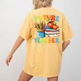 Future Teacher Costume For Kids Back To School Boy Girl Women's Comfort Colors T-Shirt Back Print Mustard Future Teacher Costume For Kids Back To School Boy Girl Women's Comfort Colors T-Shirt Back Print Mustard