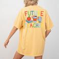 Future Teacher Costume For Kids Girls Boys Men Women Women's Comfort Colors T-Shirt Back Print Mustard