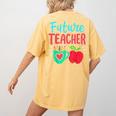 Future Teacher Education Student Women's Comfort Colors T-Shirt Back Print Mustard Future Teacher Education Student Women's Comfort Colors T-Shirt Back Print Mustard