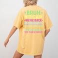 Gen A Slang Teachers Happy 1st Day Of School 2025 Students Women's Comfort Colors T-Shirt Back Print Mustard Gen A Slang Teachers Happy 1st Day Of School 2025 Students Women's Comfort Colors T-Shirt Back Print Mustard
