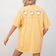 Ghost Ballet Dancer Halloween Dance Teacher Pas De Boo-Rée Women's Comfort Colors T-Shirt Back Print Mustard Ghost Ballet Dancer Halloween Dance Teacher Pas De Boo-Rée Women's Comfort Colors T-Shirt Back Print Mustard