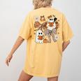 Ghost Reading Books Halloween Bow Spooky Teacher Student Women's Comfort Colors T-Shirt Back Print Mustard Ghost Reading Books Halloween Bow Spooky Teacher Student Women's Comfort Colors T-Shirt Back Print Mustard