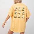 Ghosts Halloween Montessori Teacher Educator Costume Women's Comfort Colors T-Shirt Back Print Mustard Ghosts Halloween Montessori Teacher Educator Costume Women's Comfort Colors T-Shirt Back Print Mustard