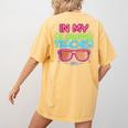 In My Glowing Teacher Era Groovy Colorful Bright Women's Comfort Colors T-Shirt Back Print Mustard In My Glowing Teacher Era Groovy Colorful Bright Women's Comfort Colors T-Shirt Back Print Mustard